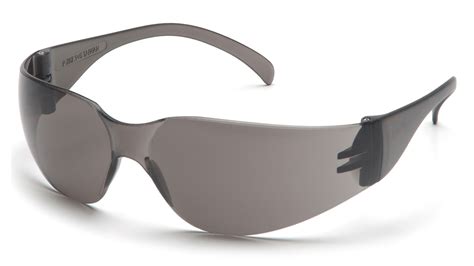 Intruder Safety Glasses Gray Lensframe Safety Glasses