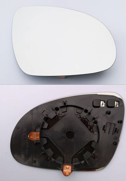 Вкладыш (стекло, зеркальный элемент) правого зеркала Skoda SuperB (3U ...