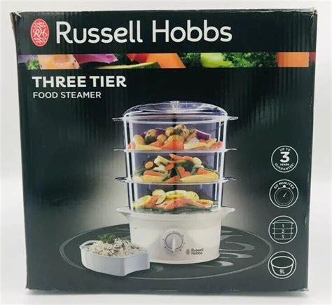 Russell Hobbs Tier L Plastic Food Steamer White For Sale