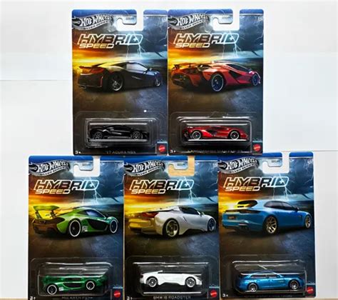 Serie Hybrid Speed 5 Vehículos Hot Wheeels Silver Series Azul MercadoLibre