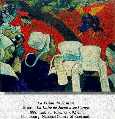 Paul Gauguin 1848 1903 La Vision Du Sermon Ou La Lutte De Jacob Avec