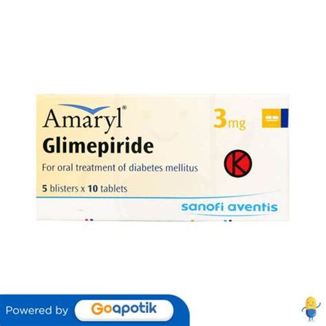 Jual Amaryl 3 Mg Box 50 Tablet Shopee Indonesia