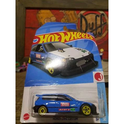Hot Wheels Honda Civic Custom Shopee Brasil