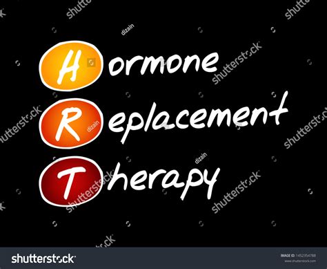 Hrt Hormone Replacement Therapy Acronym Royalty Free Stock Vector