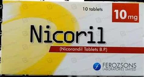 Nicoril (10mg) 10 Tablets Price in Pakistan - Uses, Dosage, Side Effects