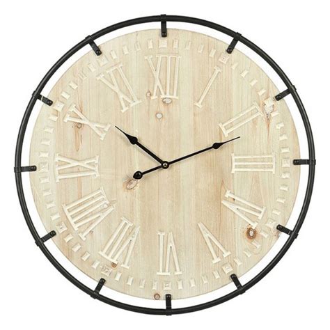 Horloge Murale Circulaire Marron Cm L Horloge Murale