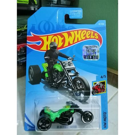 Hot Wheels 2019 Factory Sealed 10 250 HW Moto Blastous Moto Shopee