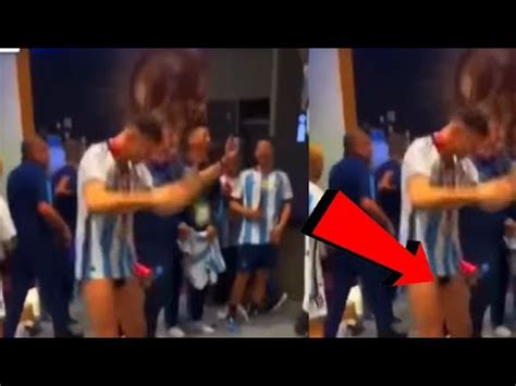 Lionel Messi Dressing Room Lost Night Naked Celebration After FIFA World Cup 2022 Finals Match