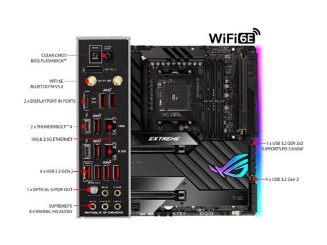 Asus Rog Crosshair Viii Extreme Am4 Extended Atx Amd Motherboard Neweggca