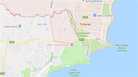 Torquay Map Intown Geelong