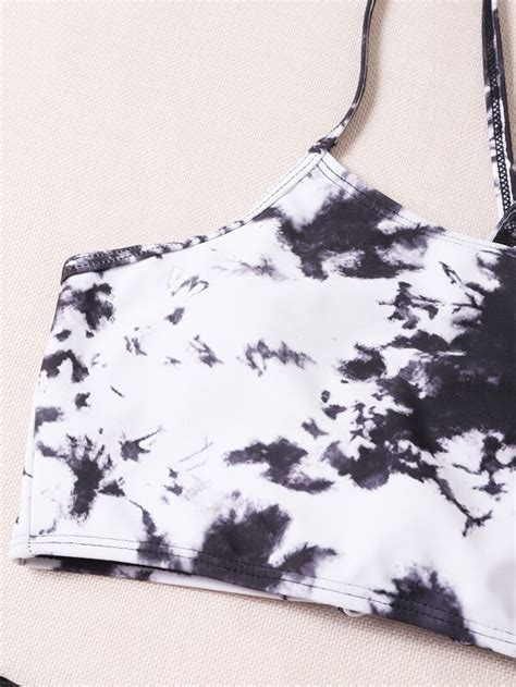 Tie Dye High Waisted Bikini Swimsuit Shein Usa