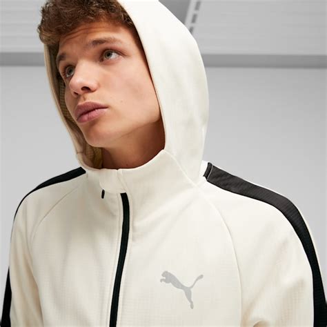 Evostripe Mens Full Zip Hoodie Crews And Hoodies Puma