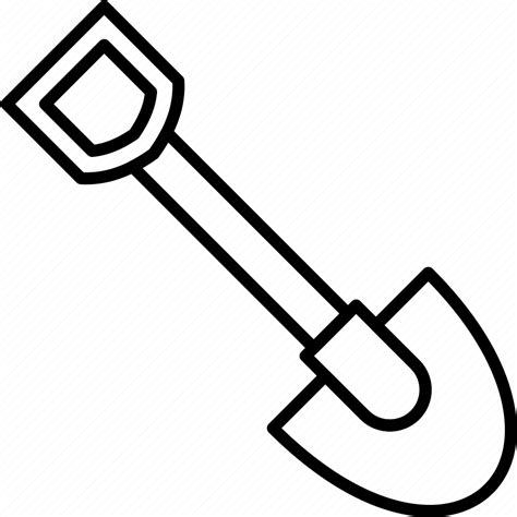 Shovel Dirt Equipment Garden Tool Work Icon Icon Download On