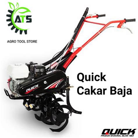 Jual Mesin Traktor Bajak Sawah Quick Cakar Baja GX200 Atau GX160 Blade