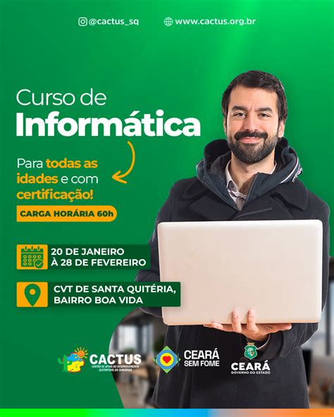 Curso De Informática Valor - CURSO DE INFORMÁTICA – CACTUS