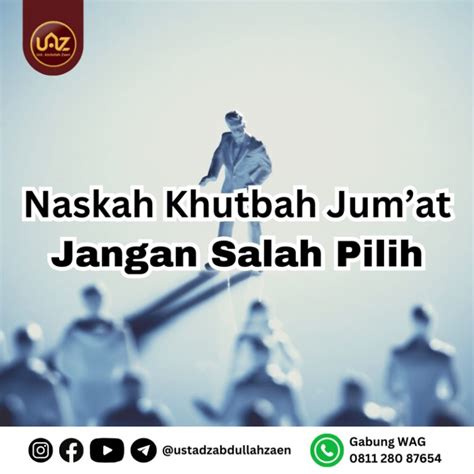 Teks Khutbah Jumat Pertama Dan Kedua Contoh Surat Resmi
