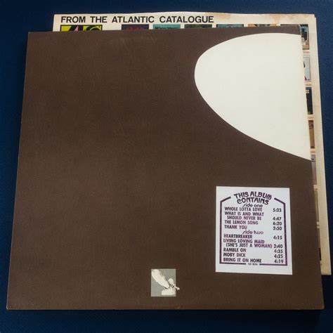 Popsike Led Zeppelin II US Orig Atlantic Robert Ludwig RL Hot Mix Monarch Stickers