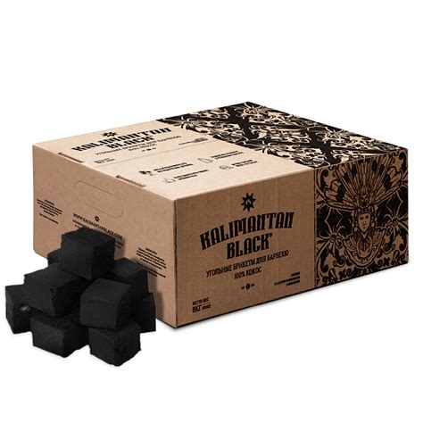 Кокосовый уголь для барбекю Kalimantan black 8кг купить в магазине ...