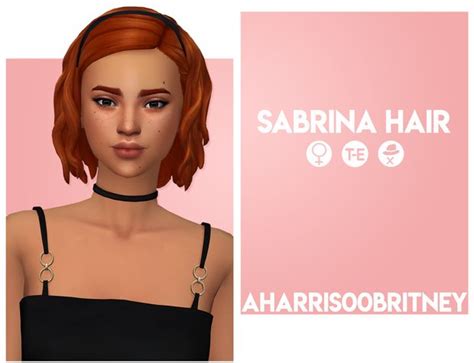 Sabrina Hair Aharris00britney Sims Hair Sims 4 Sims