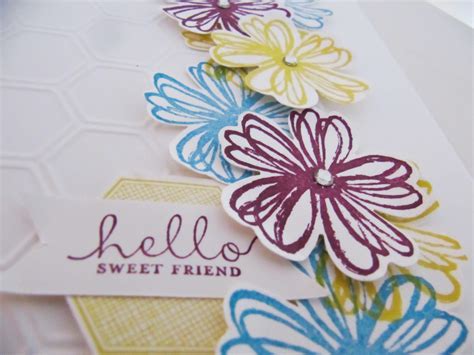 Stampin Up Flower Shop Cascading Flowers Post By Demonstrator