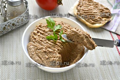Паштет из куриной печени со сливками - пошаговый фоторецепт
