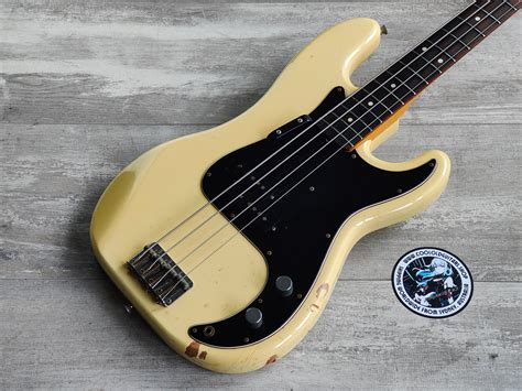 1993 Fender Japan Pb70 75 70 Reissue Precision Bass Vintage White