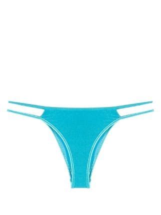 Moschino Metallic Finish Brazilian Bikini Brief Farfetch