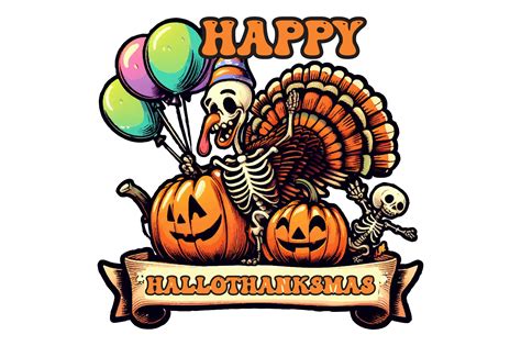 Happy Hallothanksmas Png Sublimation Graphic By Crafted Wonders