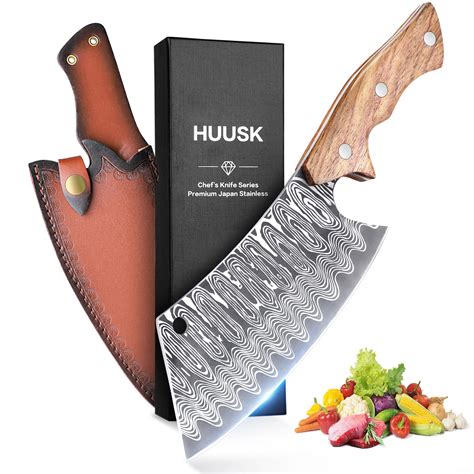 Buy HuuskJapan Hand Forged Meat Cleaver Japanese Kitchen With Sheath