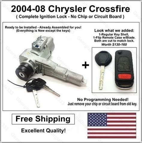 2004 08 Chrysler Crossfire Ignition Lock Cylinder Complete Replacement