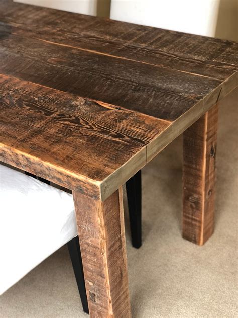 Reclaimed Barnwood Dining Table Etsy