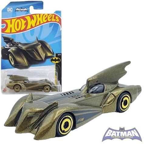 Carrinho Miniatura Hot Wheels Batmobile Verde Batman Hkj Mattel Carrinho De Brinquedo