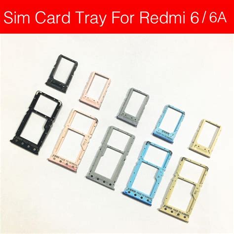 💰kjøp Sim Card Tray For Xiaomi Redmi 36a4ak20s2y2 Note 7 Sim Card