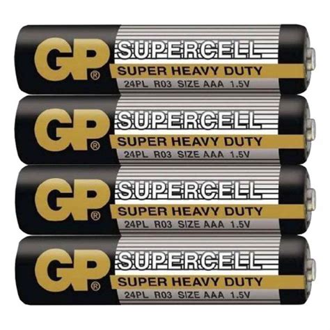 Vỉ 4 Pin Đũa GP Supercell Super Heavy Duty AAA 1.5V - GP 24PL-2S4 ...