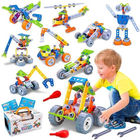 Brinquedo Construção - Brinquedo de Construção Tsomtto 10 em 1 STEM - 167 Peças para Crianças ...