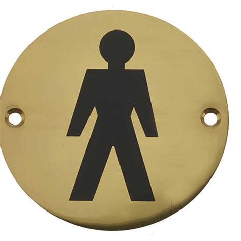 Male Pictogram 75mm Shop 4 Handles
