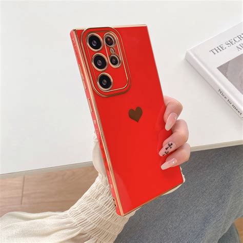 Dteck Case for Samsung Galaxy A35 5G, Luxury Electroplate Cute Side