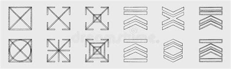 Collection Of Y K Elements Trendy Geometric Design Elements Simple