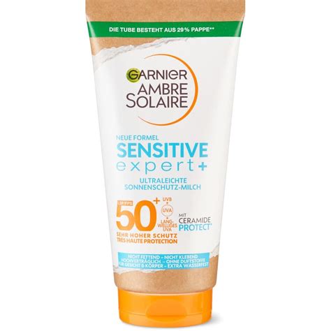 Garnier Ambre Solaire Sonnenschutz Milch LSF 50 Sensitive Expert