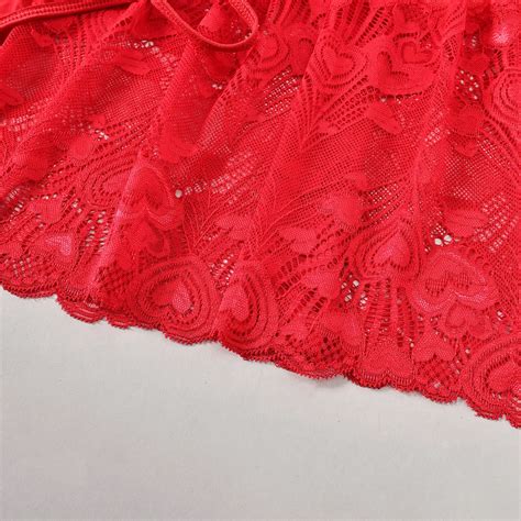 Valentine S Day Sexy Lingerie Red Lace Sex Lingerie