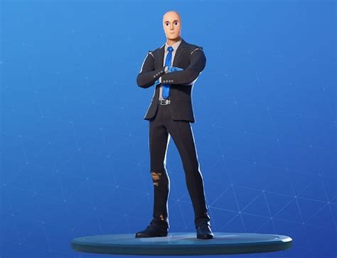 Fortnite Makes Stonks Meme Guy A Diamond Hanz Skin For April Fools Day