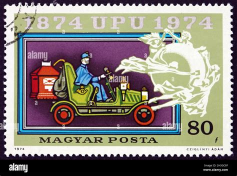 HUNGARY CIRCA 1974 A Stamp Printed In Hungary Shows Old Mail