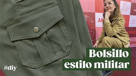 Cómo hacer un bolsillo cargo en un pantalón PATRÓN COSTURA