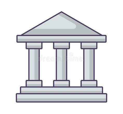 Classic Bank Icon Stock Vector Illustration Of Business 239974728