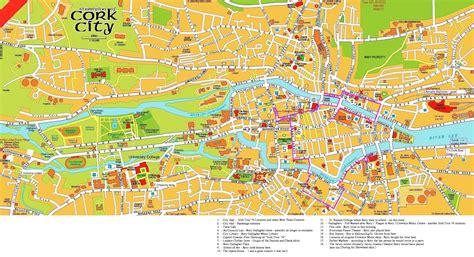 large cork city maps     print high resolution  detailed maps