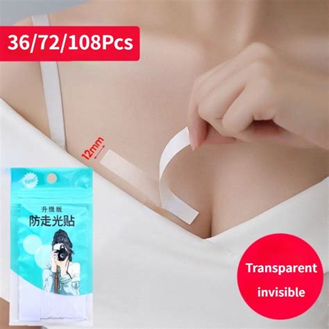 Ecmln Pcs Adhesive Safe Lingerie Double Sided Tape Body Waterproof Clothing Bra Transparent