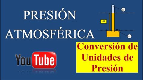 PresiÓn AtmosfÉrica Conversión De Unidades De Presión Youtube