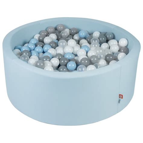 Buy Ezzro Round Ball Pit 120x50 With 400 Balls Pale Blue In Uae