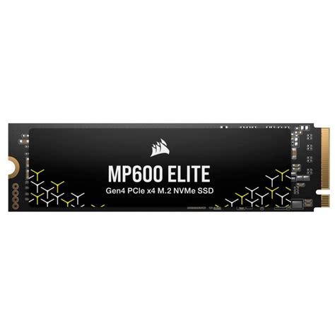 Corsair MP600 ELITE SSD Da 2 TB PCIe Gen4 X4 NVMe M 2 NAND TLC 3D Senza