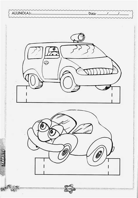 Semana Nacional Atividade Dia Do Transito Educação Infantil